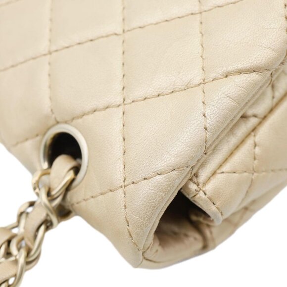 Chanel  Precious Jewel Single Flap Jumbo Leather Shoulder Bag Gold - Picture 7 of 16